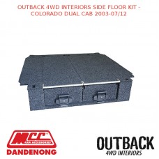 OUTBACK 4WD INTERIORS SIDE FLOOR KIT - COLORADO DUAL CAB 2003-07/12